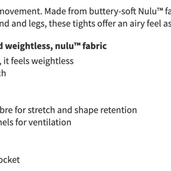 Lululemon Nulu and Crisscross Mesh Stirrup Tight Black - Picture 4 of 10